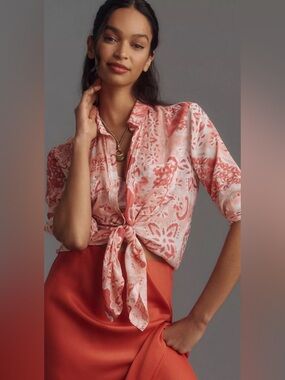 Pilcro - Romy Relaxed Buttondown Shirt